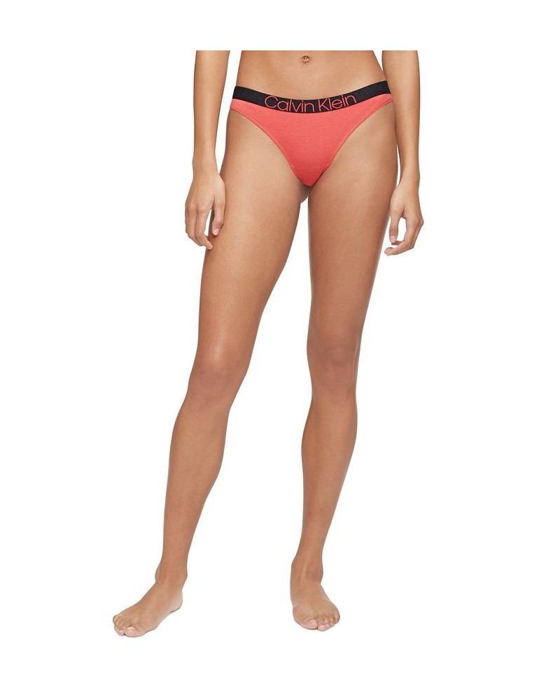 Women's Reconsidered Comfort Thong QF6579 Punch Pink $10.56 Panty