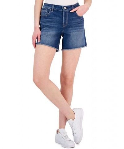 Women's Distressed Frayed-Hem Shorts Nolita Dark Wash $17.99 Shorts