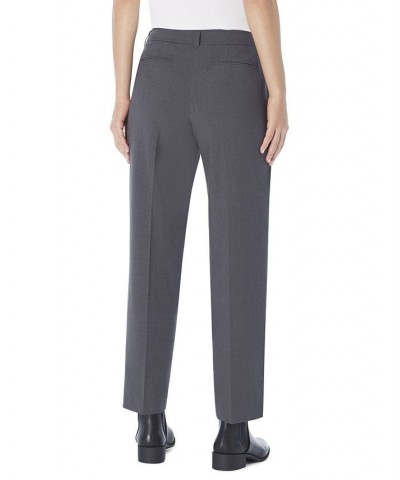 Women's Bi-Stretch Woven Straight Leg Pant Gray $28.36 Pants