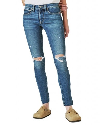 Mid-Rise Destructed Cut-Hem Skinny Pants Conness Dest Ct $38.84 Jeans