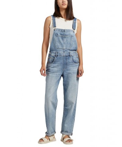 Women's Denim Baggy Overalls Indigo $36.72 Jeans