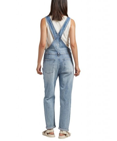Women's Denim Baggy Overalls Indigo $36.72 Jeans