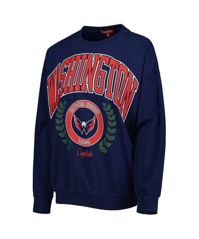 Women's Navy Washington Capitals Logo 2.0 Pullover Sweatshirt Navy $32.80 Sweatshirts
