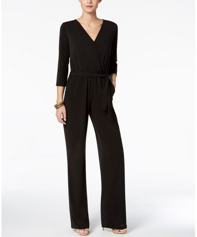 Petite Belted Jumpsuit Black $29.78 Pants