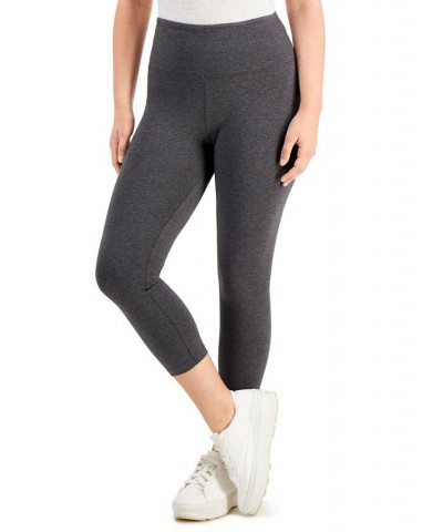 Women's High-Rise Capri Leggings Gray $11.19 Pants