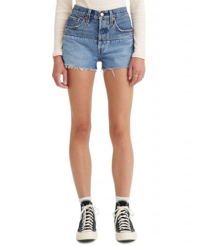 Women's 501 Original Pieced Denim Shorts Lightly Dipped Short $24.00 Shorts