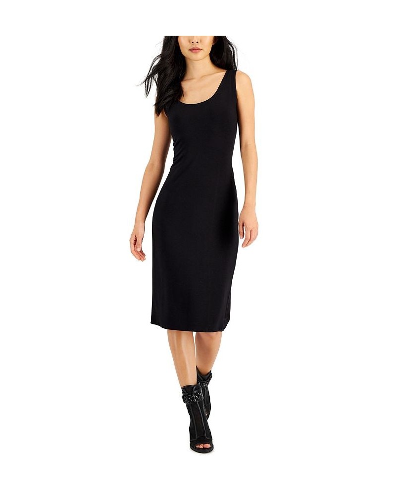 Petite Sleeveless Scoop-Neck Bodycon Dress Black $14.04 Dresses