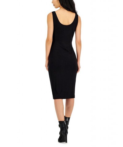 Petite Sleeveless Scoop-Neck Bodycon Dress Black $14.04 Dresses