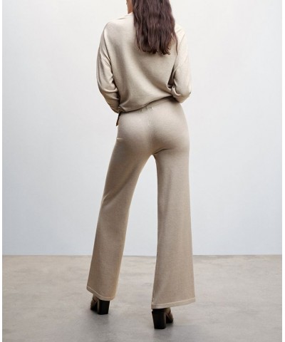 Women's Knitted Wideleg Pants Light, Pastel Gray $25.20 Pants