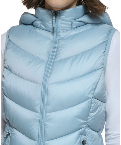 Women's Packable Hooded Puffer Vest MoonDust $16.40 Coats