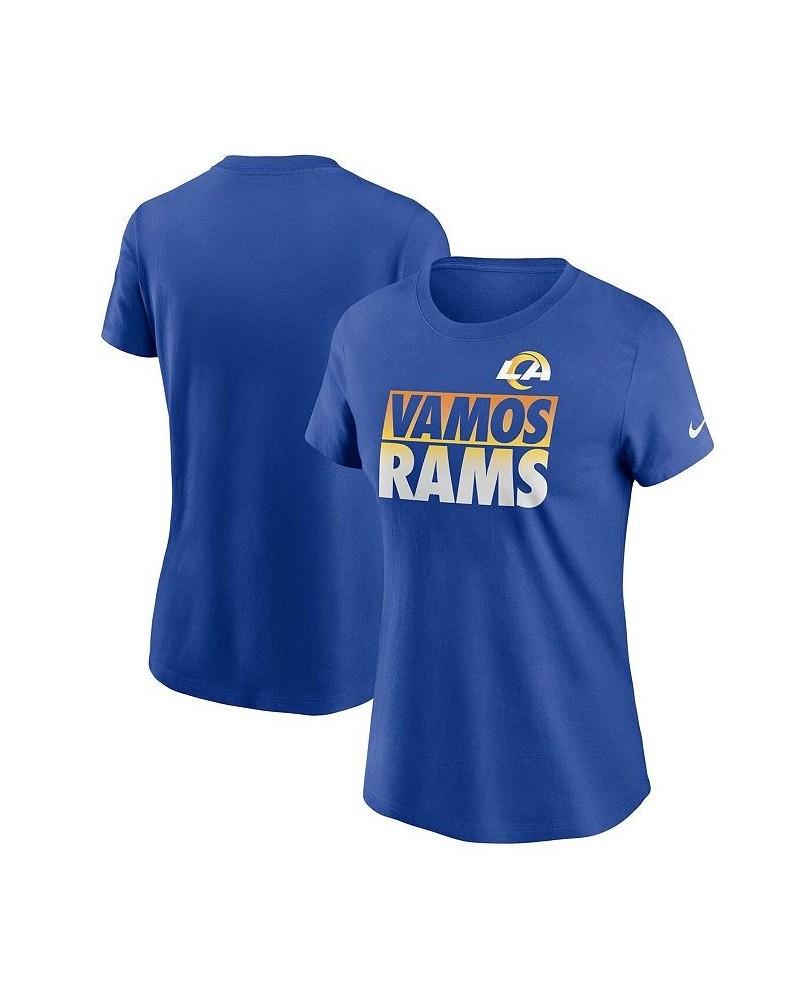 Women's Royal Los Angeles Rams Hometown Collection T-Shirt Royal $16.80 Tops