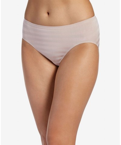 Seamfree Matte and Shine Hi-Cut Underwear 1306 Extended Sizes Light $9.30 Panty