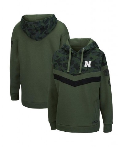 Women's Olive Camo Nebraska Huskers OHT Military-Inspired Appreciation Extraction Chevron Pullover Hoodie Olive, Camo $38.49 ...