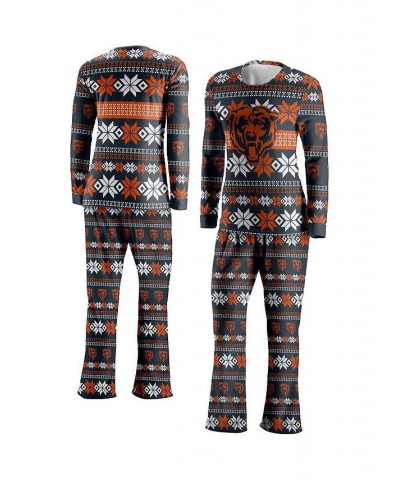 Women's Navy Chicago Bears Ugly Pajama Set Navy $27.30 Pajama