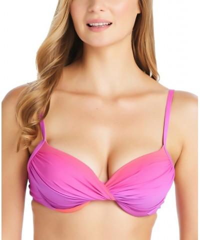 Women's Cool Breeze Underwire Bikini Top & Hipster Bikini Bottoms Purple Crush $50.22 Swimsuits
