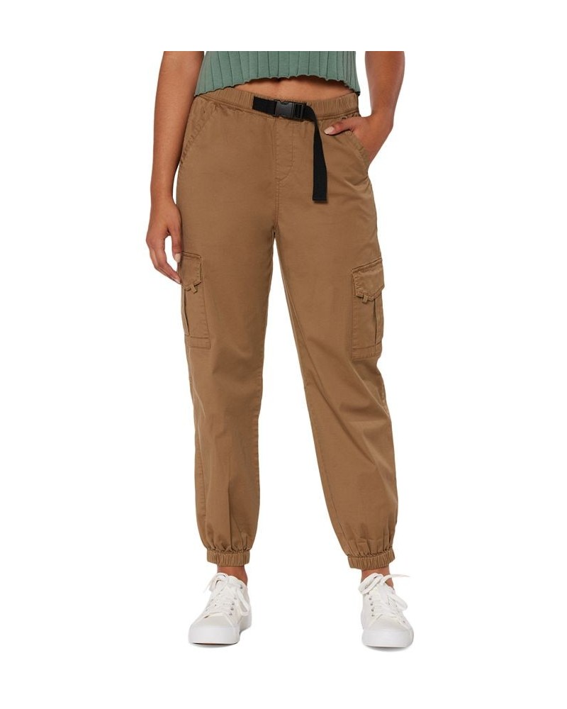 Juniors' Vaughn Cargo Jogger Pants White $22.20 Pants