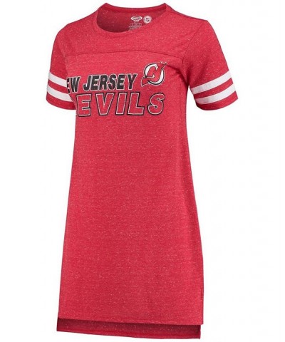 Women's Red New Jersey Devils Satellite Nightshirt Red $28.99 Pajama