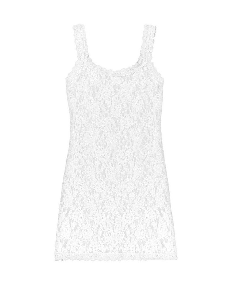 Signature Sheer Lace Lingerie Camisole 1390L White $34.00 Tops