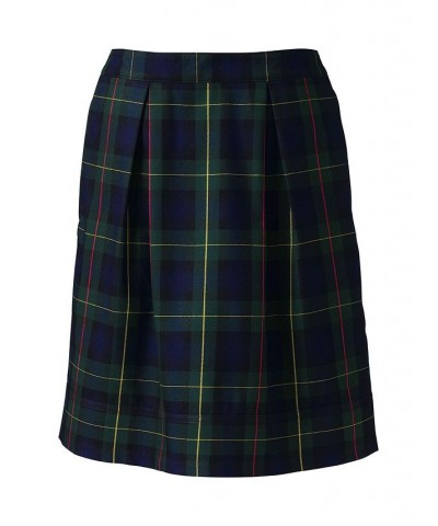 School Uniform Women's Plaid Pleated Skort Top of Knee Hunter/classic navy plaid $31.24 Skirts