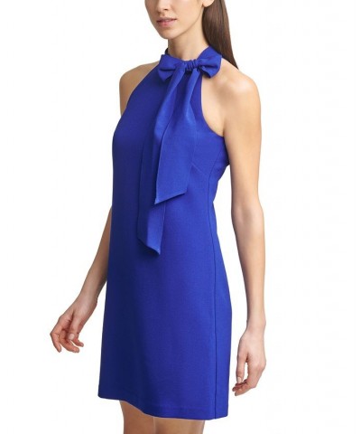 Bow-Neck Halter Dress Cobalt $39.95 Dresses
