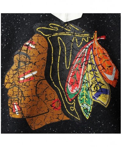 Women's Patrick Kane Black Chicago Blackhawks Henley Lace Up Name and Number Long Sleeve T-shirt Black $29.40 Tops