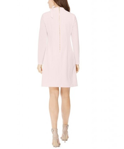 Bow-Neck Sheath Dress Pink $53.99 Dresses