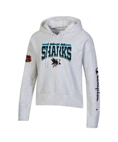 Women's Heathered Gray San Jose Sharks Reverse Weave Pullover Hoodie Heathered Gray $42.30 Sweatshirts