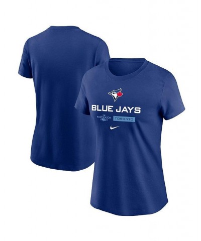 Women's Royal Toronto Blue Jays 2022 Postseason Authentic Collection Dugout T-shirt Royal $21.84 Tops
