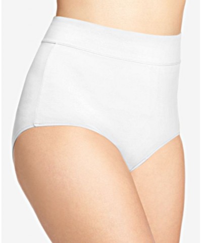 Warners No Pinching No Problems Tailored Brief 5738 White $9.24 Panty