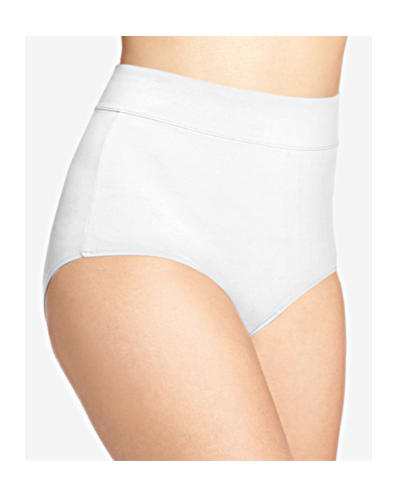 Warners No Pinching No Problems Tailored Brief 5738 White $9.24 Panty