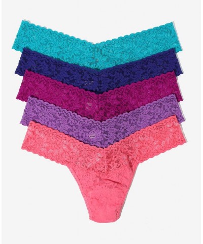 Women's Holiday Low Rise Thong Pack of 5 Multipack 1 $40.39 Panty