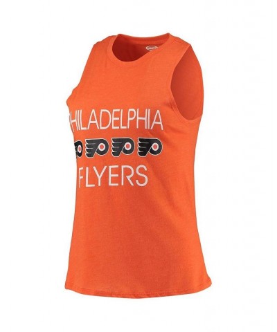 Women's Orange Black Philadelphia Flyers Meter Tank Top and Pants Sleep Set Orange, Black $34.44 Pajama