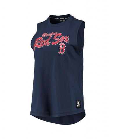 Women's Navy Boston Red Sox Marcie Tank Top Navy $23.65 Tops