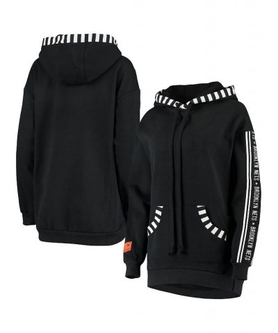 Women's Black Brooklyn Nets Perfectly Oversized Team Pullover Hoodie Black $54.00 Sweatshirts