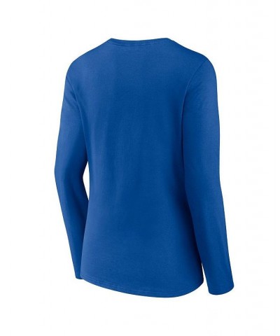 Women's Branded Royal Buffalo Bills Hometown Sweep Long Sleeve V-Neck T-shirt Royal $25.95 Tops