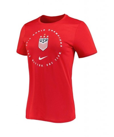Women's Red Uswnt 2019 Fifa Women's World Cup Champions Legend Performance T-shirt Red $19.35 Tops