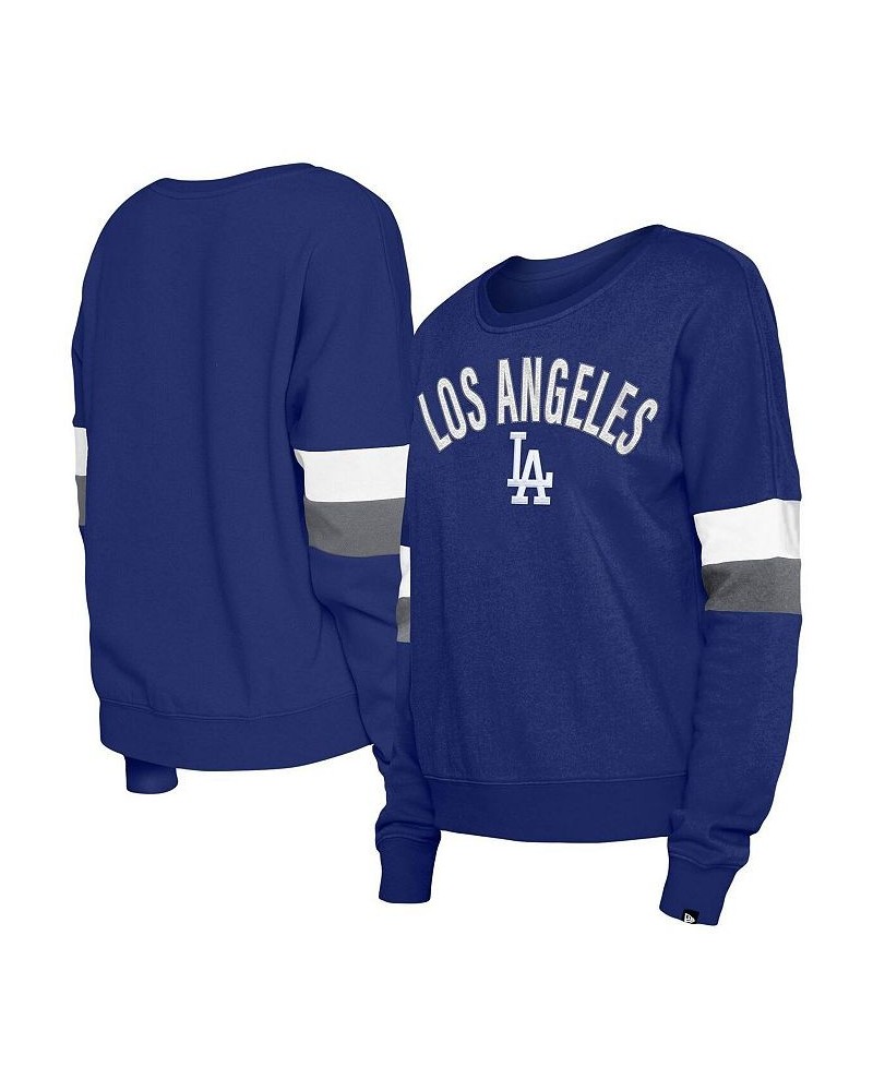Women's Royal Los Angeles Dodgers Game Day Crew Pullover Sweatshirt Blue $39.59 Sweatshirts