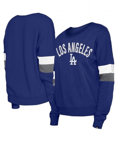 Women's Royal Los Angeles Dodgers Game Day Crew Pullover Sweatshirt Blue $39.59 Sweatshirts
