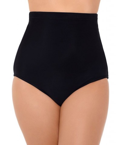 Women's Leopard Pleated-Front Tankini & Solid Swim Skirt Black $36.08 Swimsuits