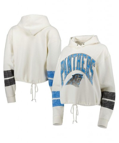 Women's Oatmeal Carolina Panthers Harper Pullover Hoodie Oatmeal $35.10 Sweatshirts