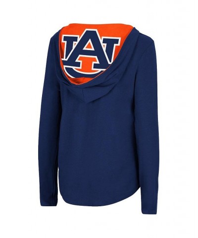 Women's Navy Auburn Tigers Catalina Hoodie Long Sleeve T-Shirt Navy $27.49 Tops