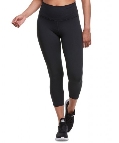 Women's Sport Soft Touch Cropped Leggings Black $16.65 Pants
