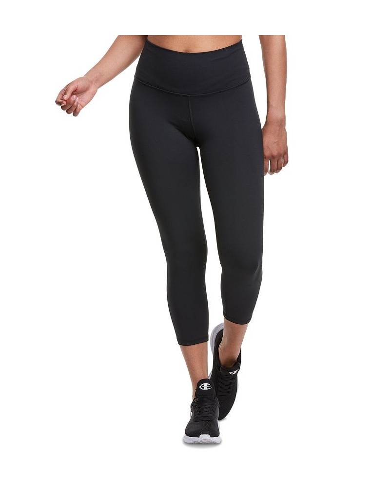Women's Sport Soft Touch Cropped Leggings Black $16.65 Pants