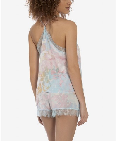 Women's Nikki Sunrise Floral Cami Top Set 2 Piece Cream $20.30 Sleepwear