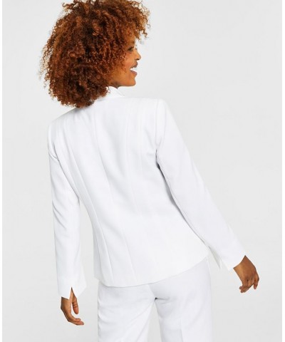 Crepe One-Button Blazer White $32.70 Jackets