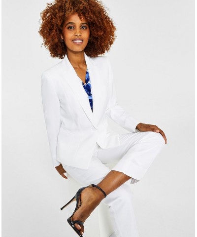 Crepe One-Button Blazer White $32.70 Jackets