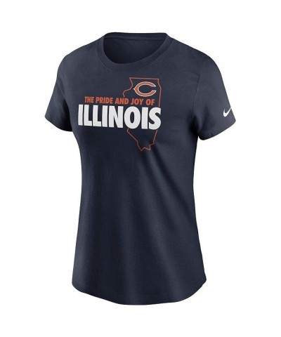 Women's Navy Chicago Bears Hometown Collection T-shirt Navy $23.59 Tops