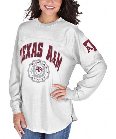 Women's White Texas A&M Aggies Edith Long Sleeve T-shirt White $31.79 Tops