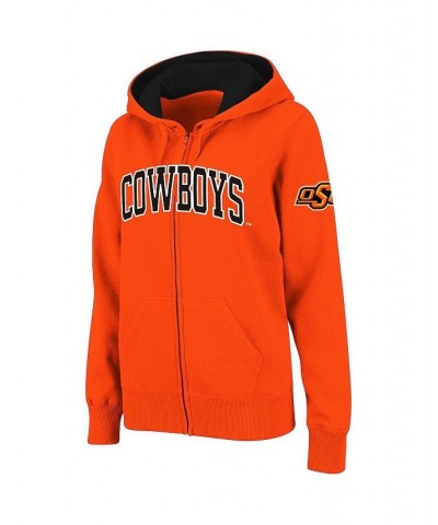 Women's Stadium Athletic Orange Oklahoma State Cowboys Arched Name Full-Zip Hoodie Orange $26.00 Sweatshirts