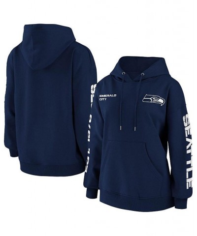 Women's College Navy Seattle Seahawks Pullover Hoodie Navy $35.18 Sweatshirts